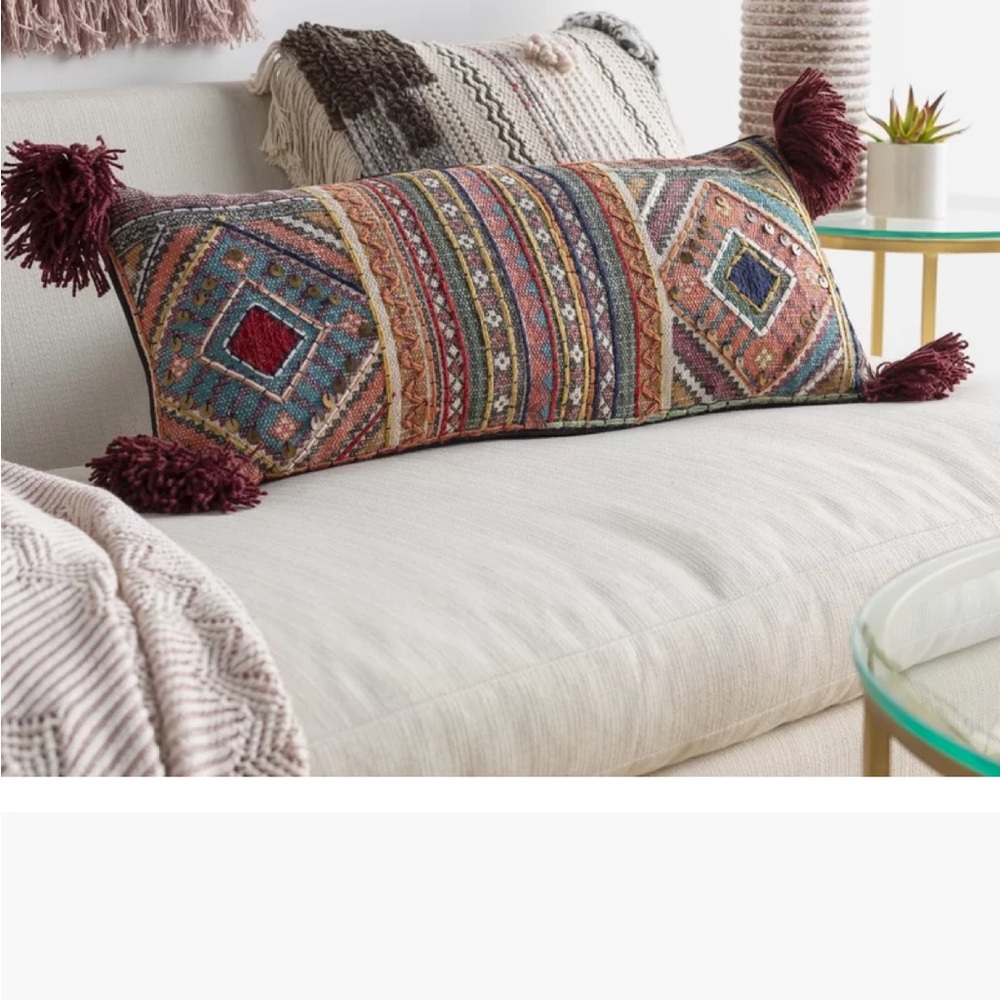 Moroccan Cotton Throw Pillow